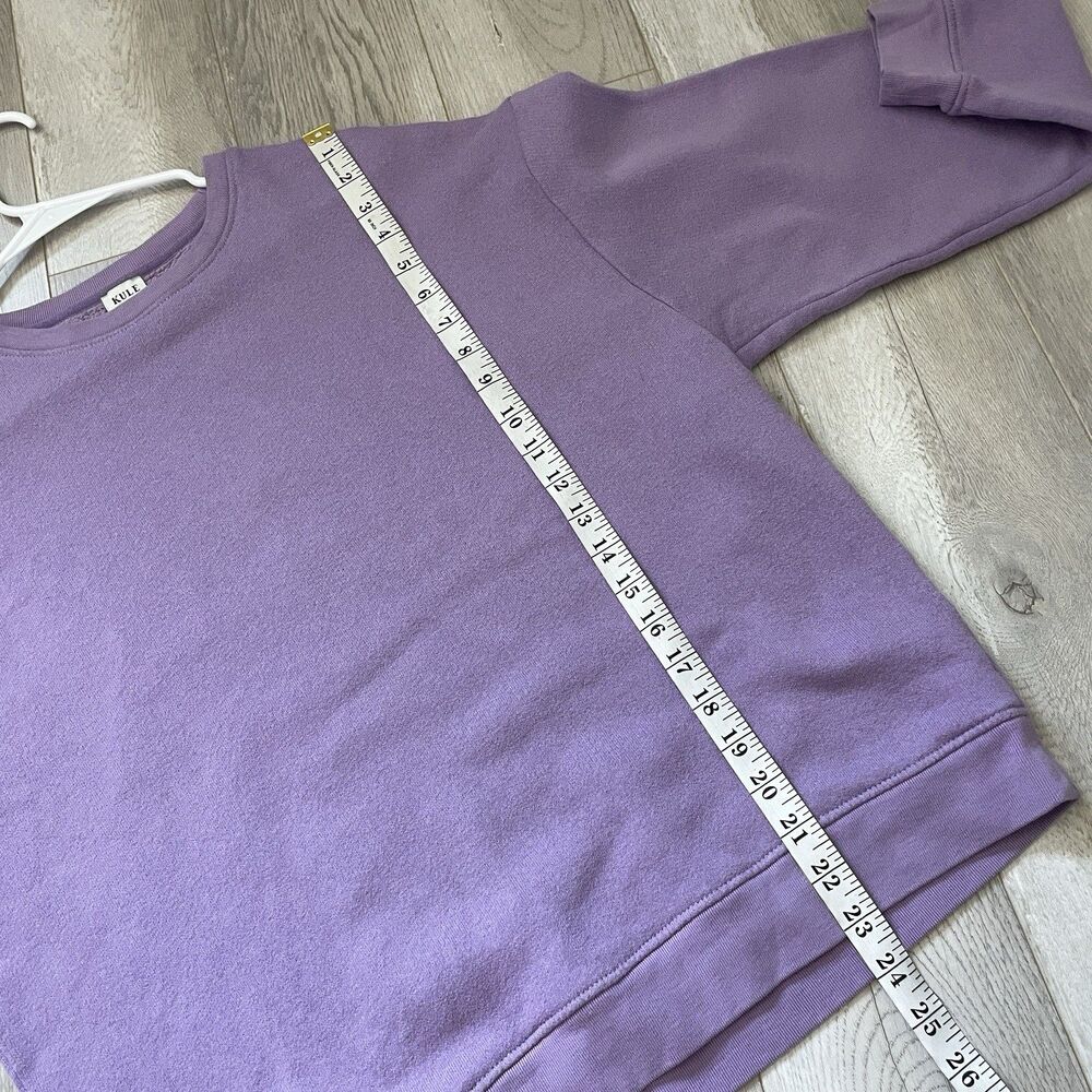 Kule Crewneck Sweatshirt boxy oversized womens Purple (medium) casual athleisure - Picture 6 of 6
